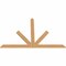 Ekena Millwork Saratoga Timber Gable Bracket, Western Red Cedar, 96"W x 64"H x 1 1/2"D x 5 1/2"F, 16/12 Pitch GBW096X64X0206SAR00SWR - alternate 3